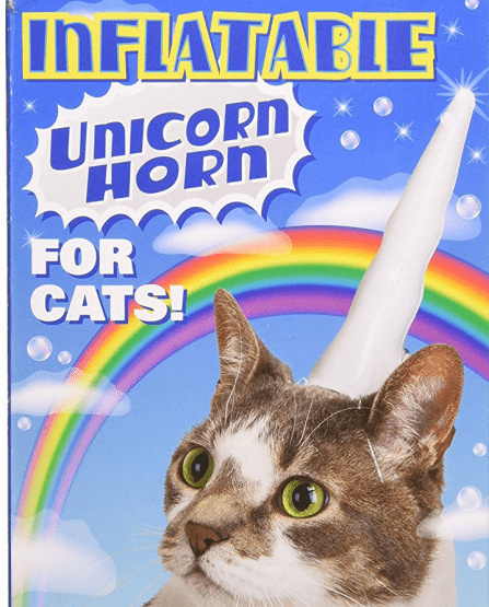 Inflatable Unicorn Horn for Cats 3
