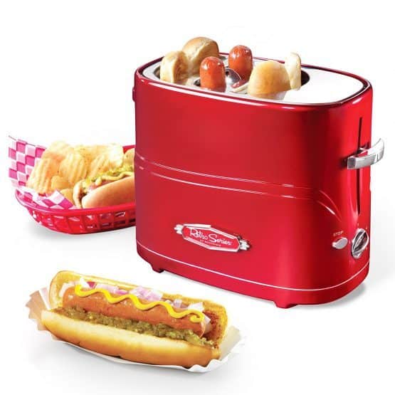 Retro hot dog toaster