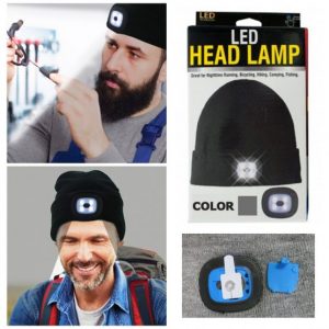 Beanie Cap 4 LED Flashlight Hat 2